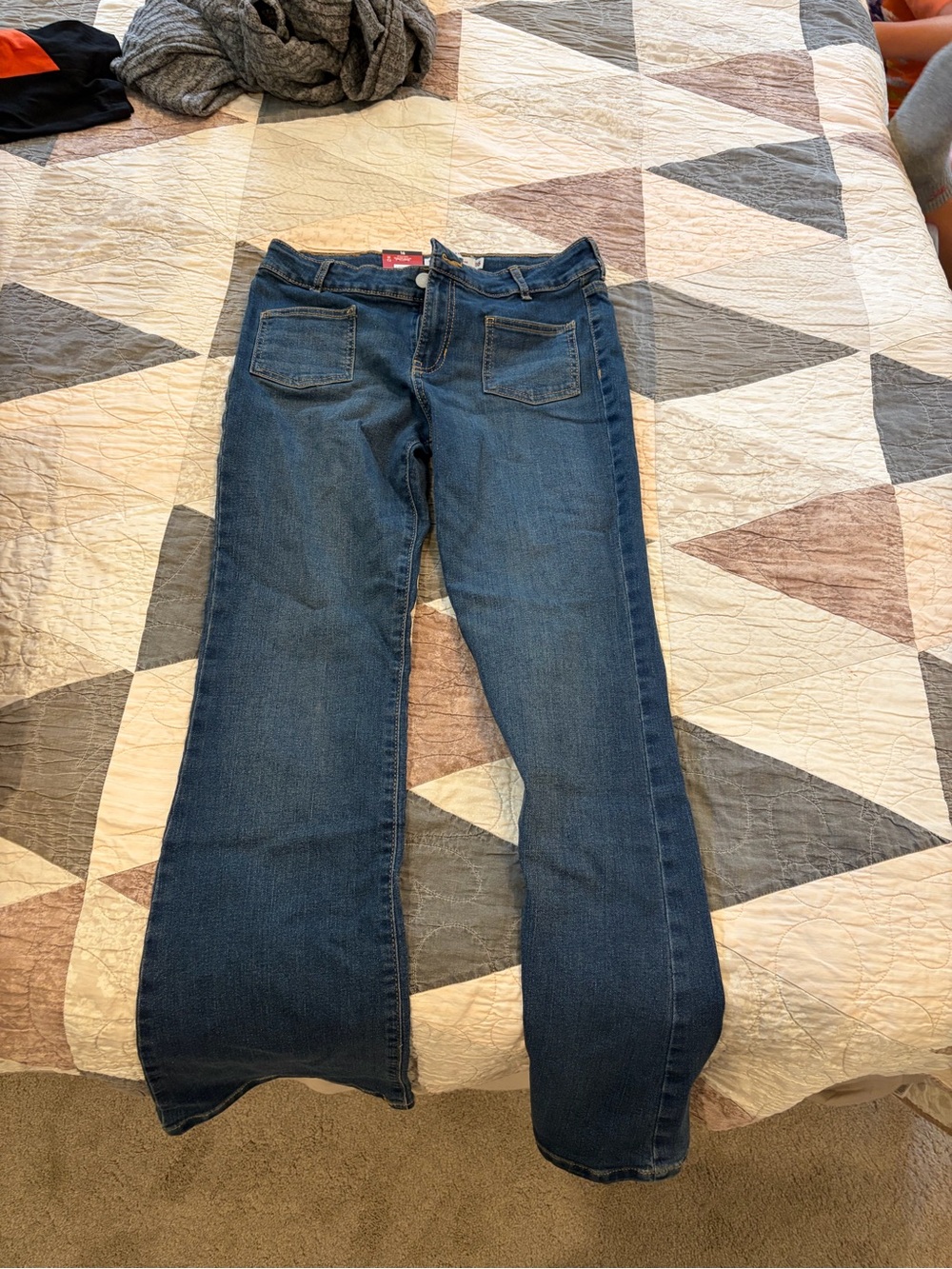 NWT Girl’s Levi Dark Blue Stretch Flare Denim Jeans
